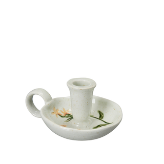 Malva Candle Holder Yellow Flowers