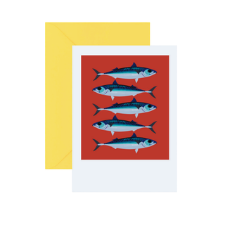 Pawpear Greeting Card Mackerel