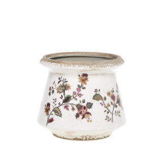 Nancy Planter with Floral Motif