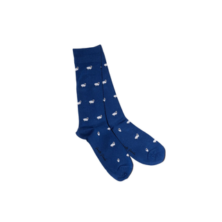 Swole Panda Navy Sheep Bamboo Socks