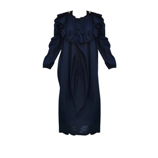 Powell Craft Nightdress 3/4 sleeves Victorian Style Black