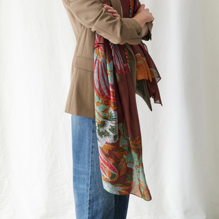 One Hundred Stars Scarf Crane Brown