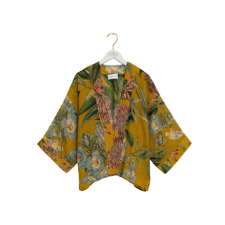 One Hundred Stars Wool Kimono Rhodoleia Gold