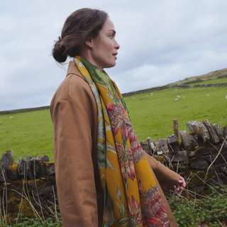One Hundred Stars Wool Scarf Rhodoleia Gold