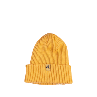 Swole Panda Organic Cotton Beanie Mustard