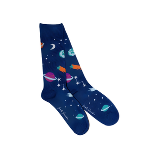 Swole Panda  Bamboo Socks Outer Space