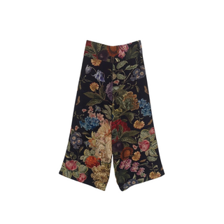 One Hundred Stars Palazzo Crepe Trousers Primula Black