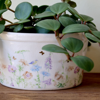Papillon Tray with Flower Motif
