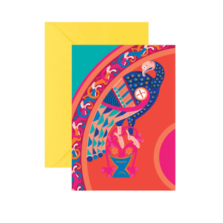 Pawpear  Greeting Card Peacock