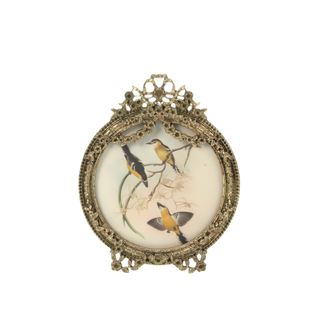 Photo Frame Round Gold