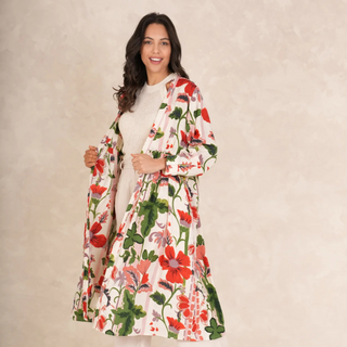 One Hundred Stars Duster Jacket Poppy Red
