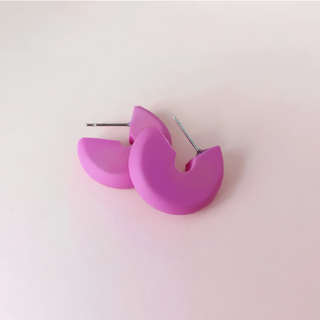 Studio Canty Poppy Mini Hoops Raspberry