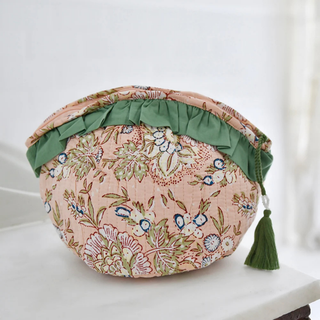 Powell Craft Balloo Printed Bag Peach Green