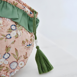 Powell Craft Balloo Printed Bag Peach Green