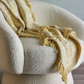 Bloomingville Pratello Throw Yellow