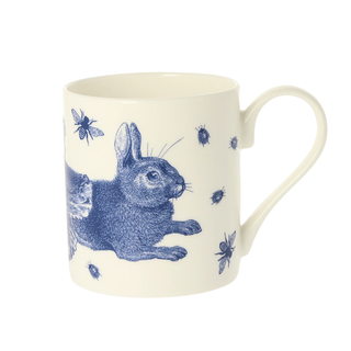 Rabbit & Cabbage China Mug 300ml Bone