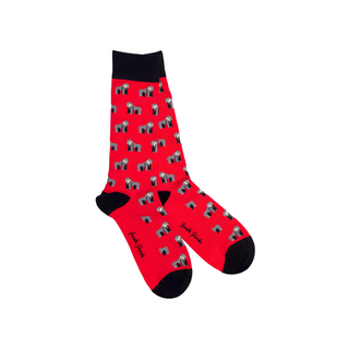 Swole Panda Red Gorilla Bamboo Socks