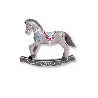French Grey Vintage Rocking Horse