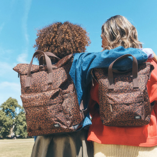 Roka London Bantry Backpack in Leopard Print