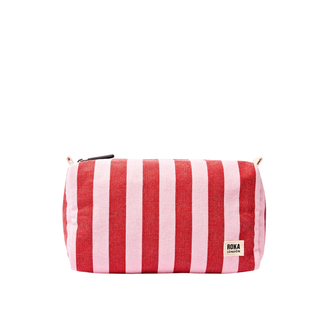 Roka Mayfair Wash Bag in Strawberry Stripe