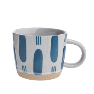 Rustic Cup Blue Stripe