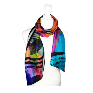 Clare O'Connor 100% Silk Twilly Scarf