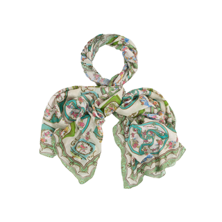 One Hundred Stars Scarf Afternoon Tea Green