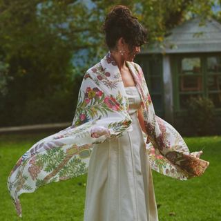 One Hundred Stars Scarf Boho Garden Ecru