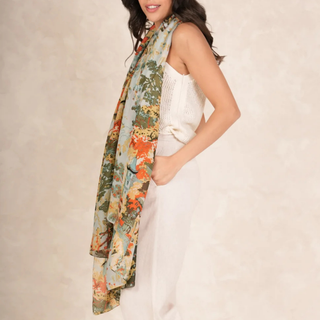 One Hundred Stars Scarf China Tree Aqua