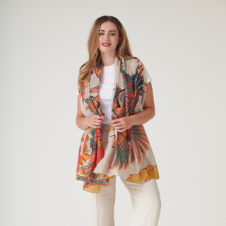 One Hundred Stars Scarf Crane Stone