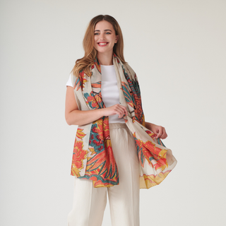 One Hundred Stars Scarf Crane Stone