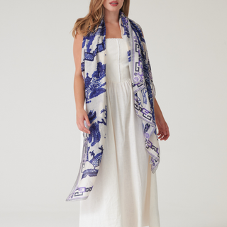 One Hundred Stars Scarf Giant Willow Blue