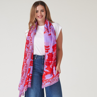 One Hundred Stars Scarf Giant Willow Violet