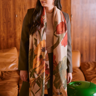 One Hundred Stars Scarf Nasturtium Fawn