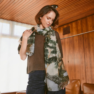 One Hundred Stars Scarf Natural Rivers and Trees