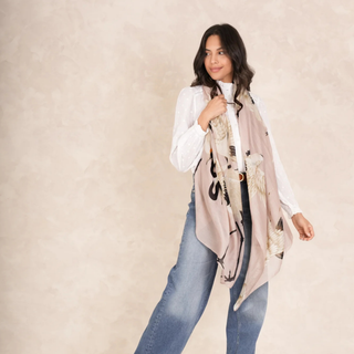 One Hundred Stars Scarf Stork Plaster Pink