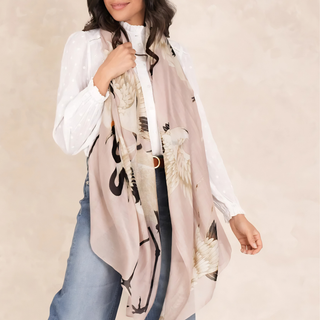One Hundred Stars Scarf Stork Plaster Pink