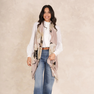 One Hundred Stars Scarf Stork Plaster Pink