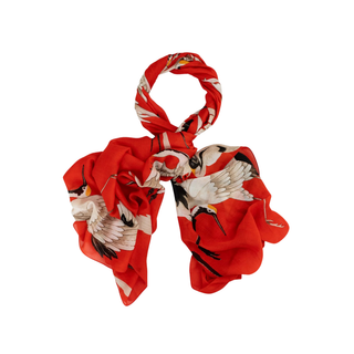 One Hundred Stars Scarf Stork Scarlet