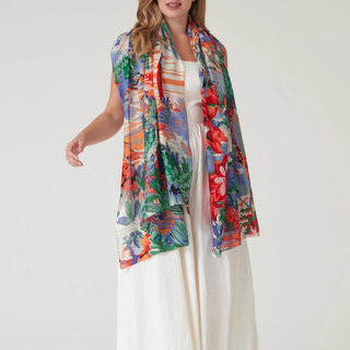 One Hundred Stars Scarf Tropicana Blue Scarf