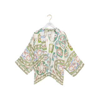 One Hundred Stars Kimono Afternoon Tea Green