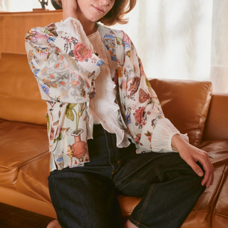 One Hundred Stars Short Kimono Cornucopia Ivory