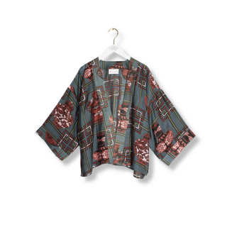 One Hundred Stars Short Kimono Ginger Jar Grey