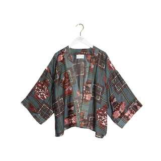One Hundred Stars Short Kimono Ginger Jar Grey