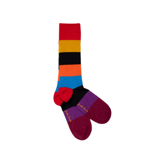 Socks Bold Block Multi Stripe