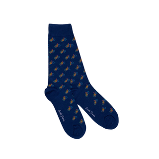 Socks Gents Blue Bicycle