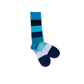 Socks Gents Bold Block Blue Stripe