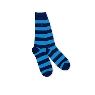 Socks Gents Sky Blue Striped