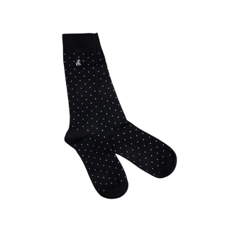 Socks Gents Spotted Black
