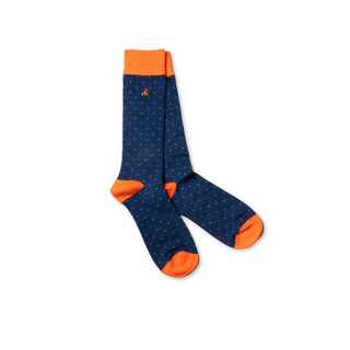 Socks Gents Spotted Orange